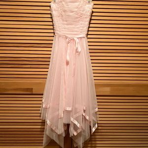 STRAPLESS PINK DRESS